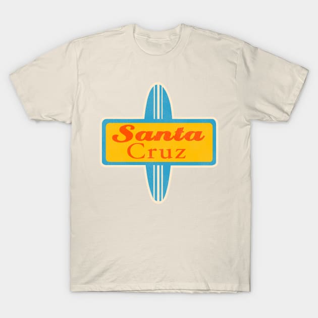 Santa Cruz California Surfing T-Shirt by darklordpug